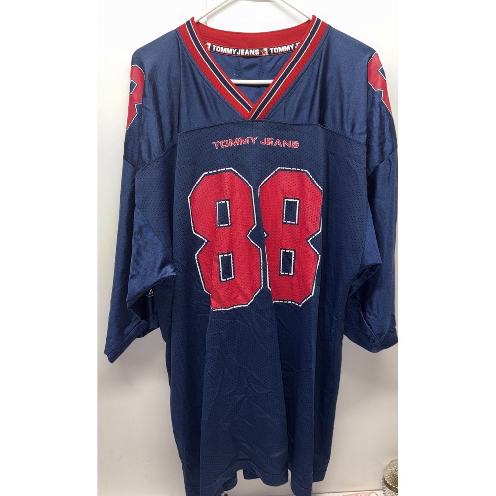 VTG Tommy Hilfiger Tommy Jeans Football Jersey #88 Made in USA Men's‎ Sz 2X